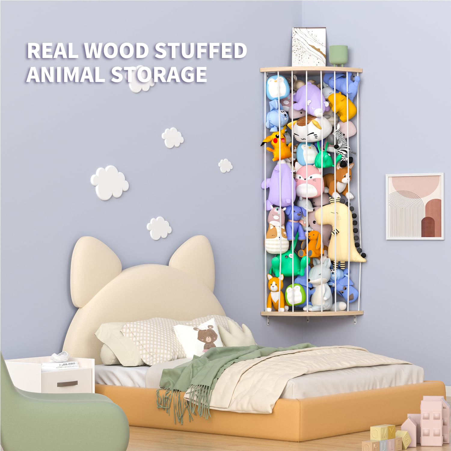 Zayysoha nursery decor and storage solution that declutters floors
