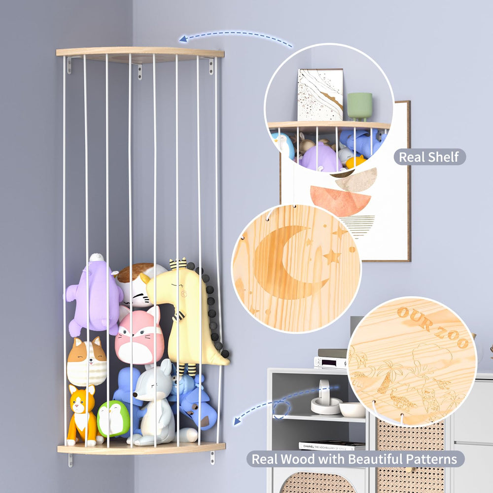 Zayysoha playful playroom storage unit blends decor with toy organization