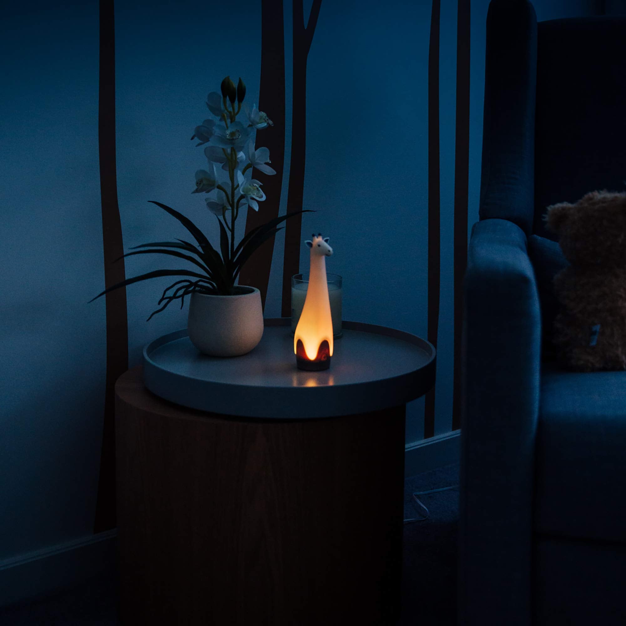 Gina the Giraffe serves as a dependable bedside light for kids at night.