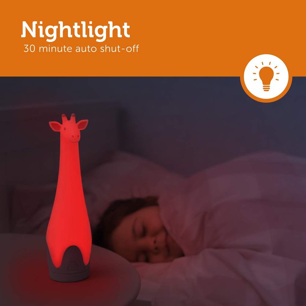 Gina the Giraffe offers seven colors for cozy ambience