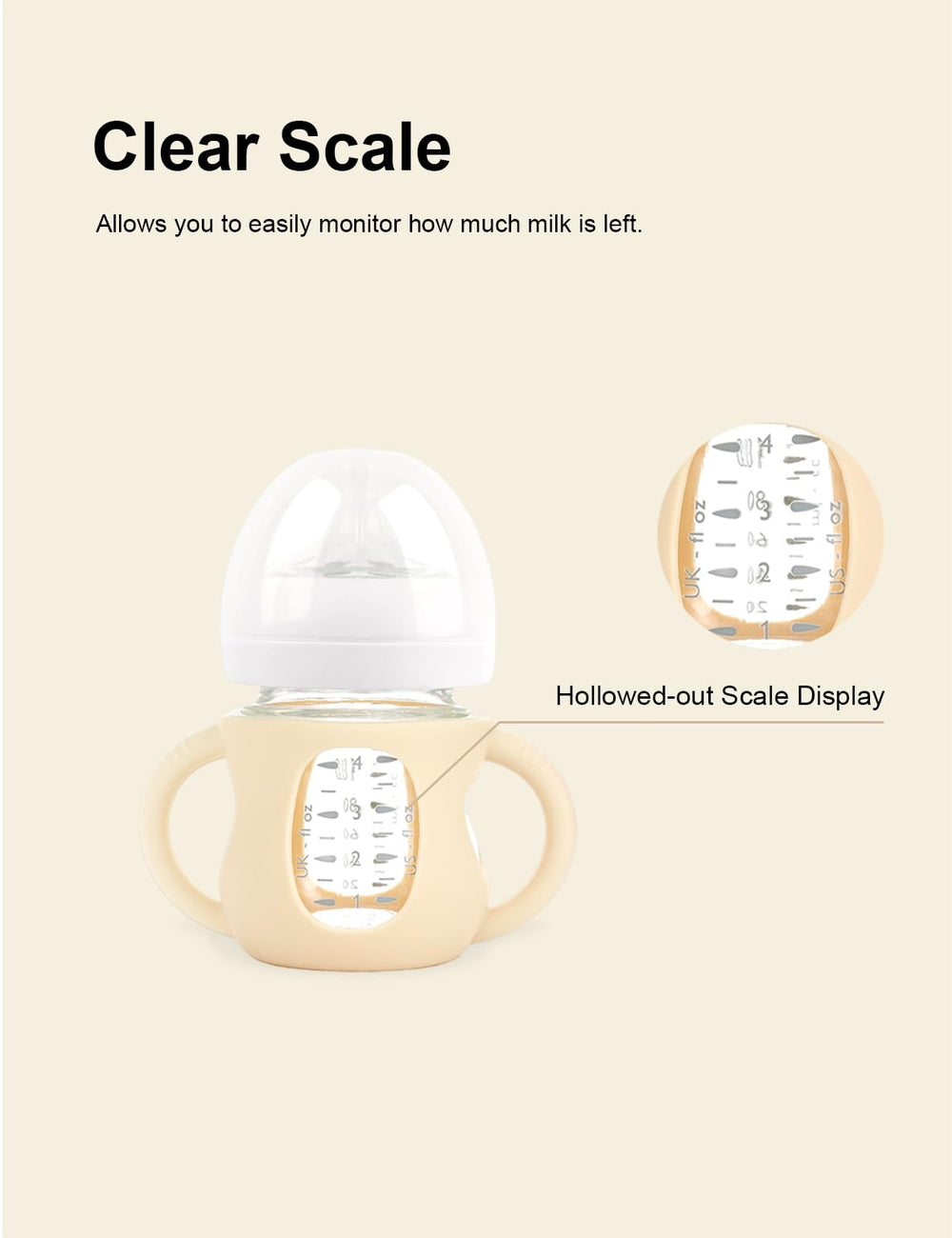 ZCH Philips Avent Natural Glass compatibility ensures a secure 4oz option for daycare and home.