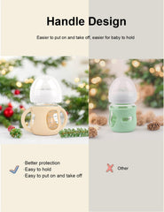 ZCH silicone bottle sleeve is BPA-free and dishwasher-safe for easy cleaning.