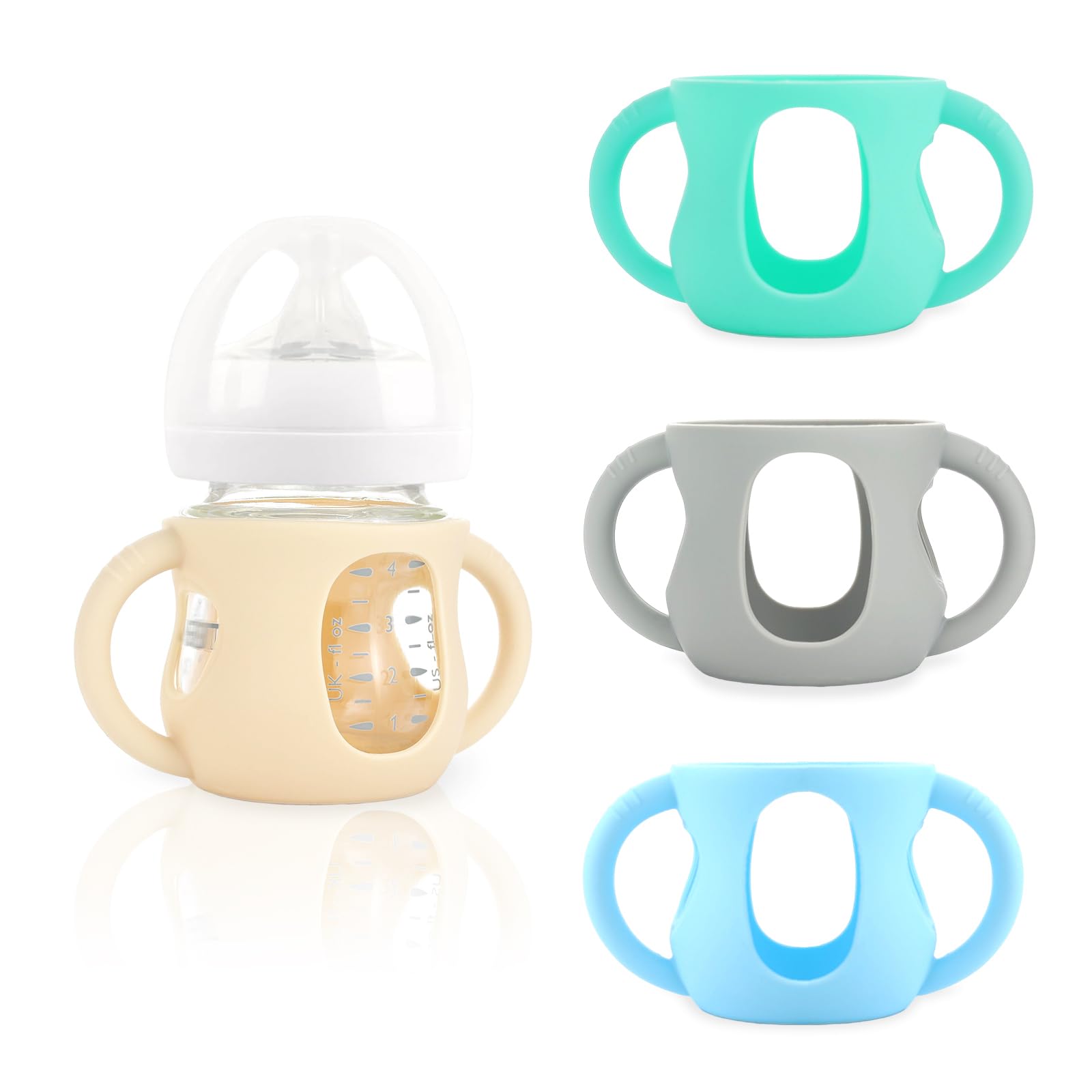 ZCH silicone sleeve for Philips Avent 4oz bottle adds secure grip and spill prevention for parents.
