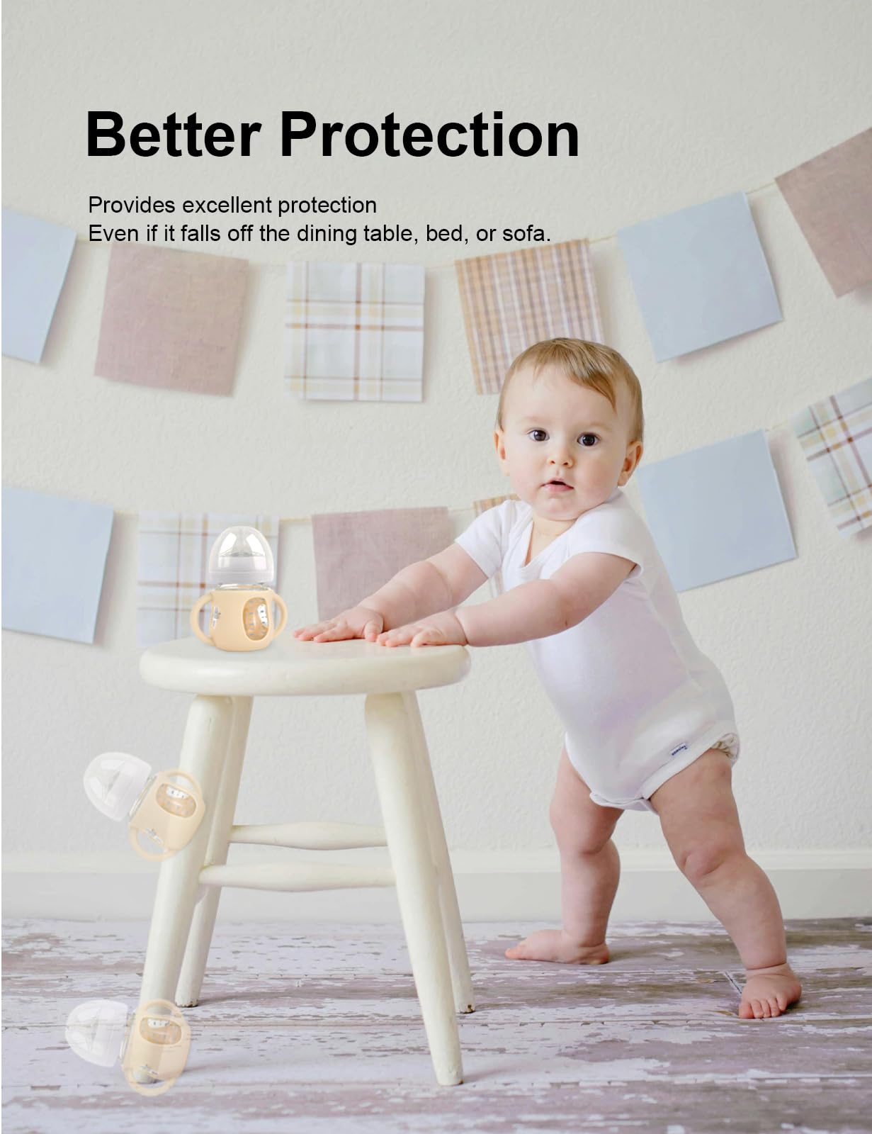 ZCH sleeve accommodates Philips Avent Natural Glass 4 oz bottles by design.