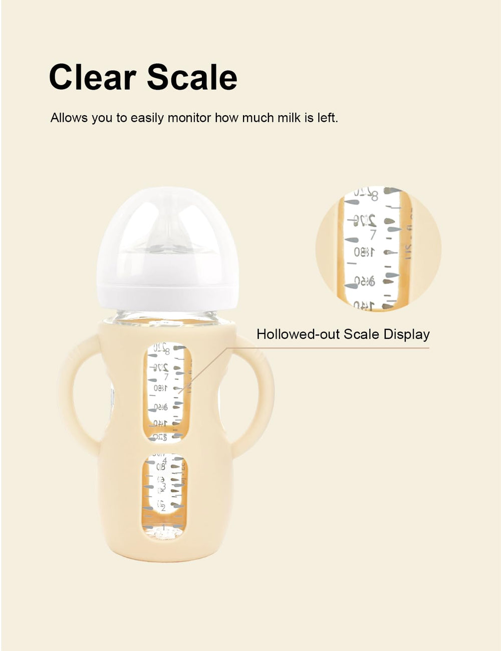 ZCH two-pack Philips Avent sleeves supports parents with different bottle sizes.