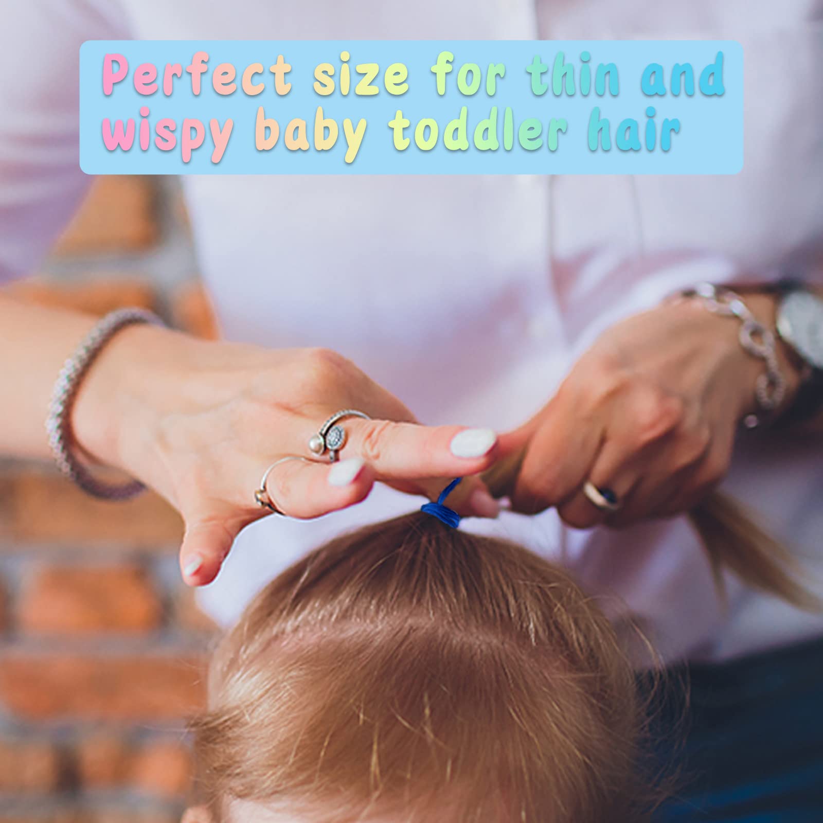 ZCOINS 100pcs hair ties pack offers plenty of color options for mix-and-match looks.