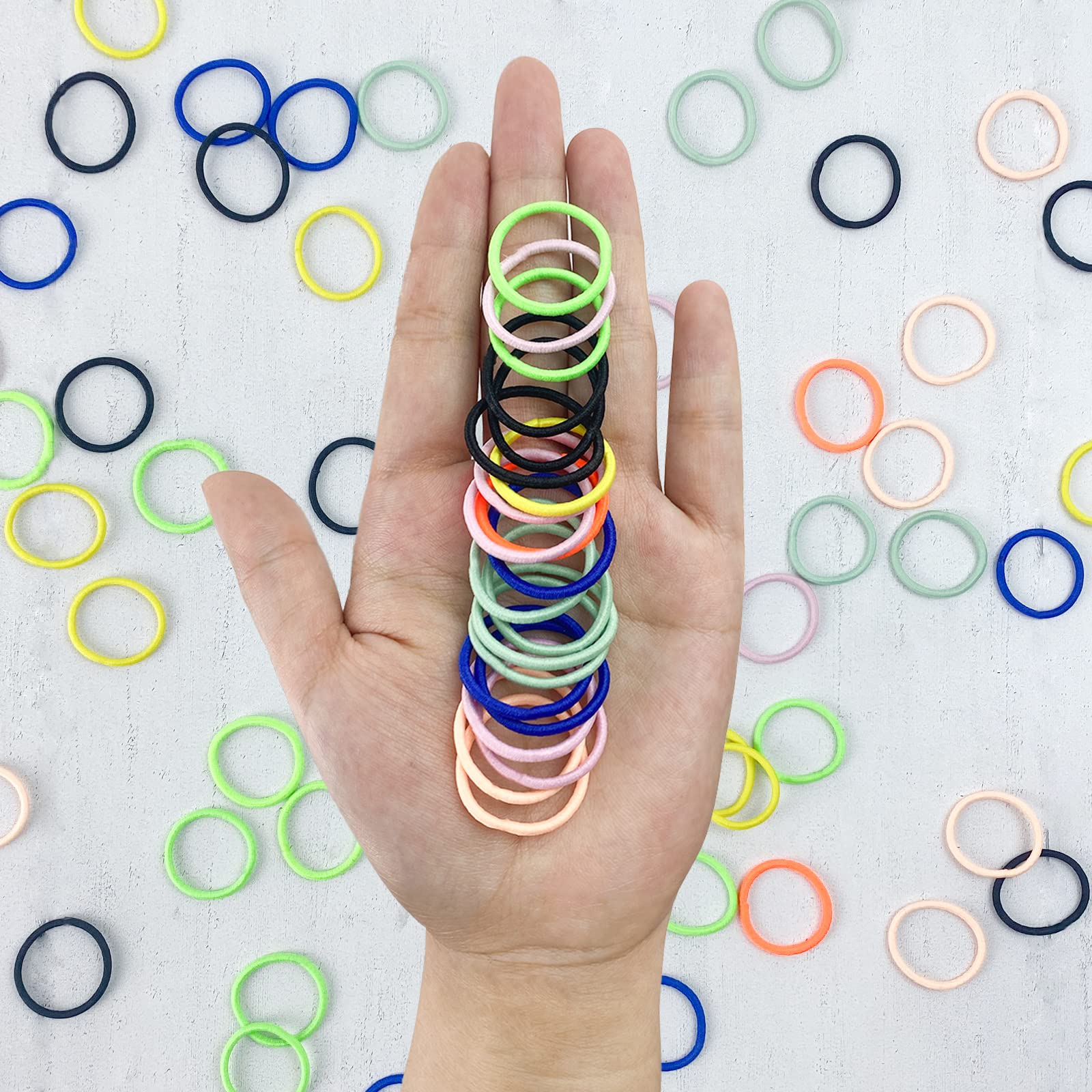 ZCOINS newborn girls hair ties multicolor pack supports easy, gentle ponytails.