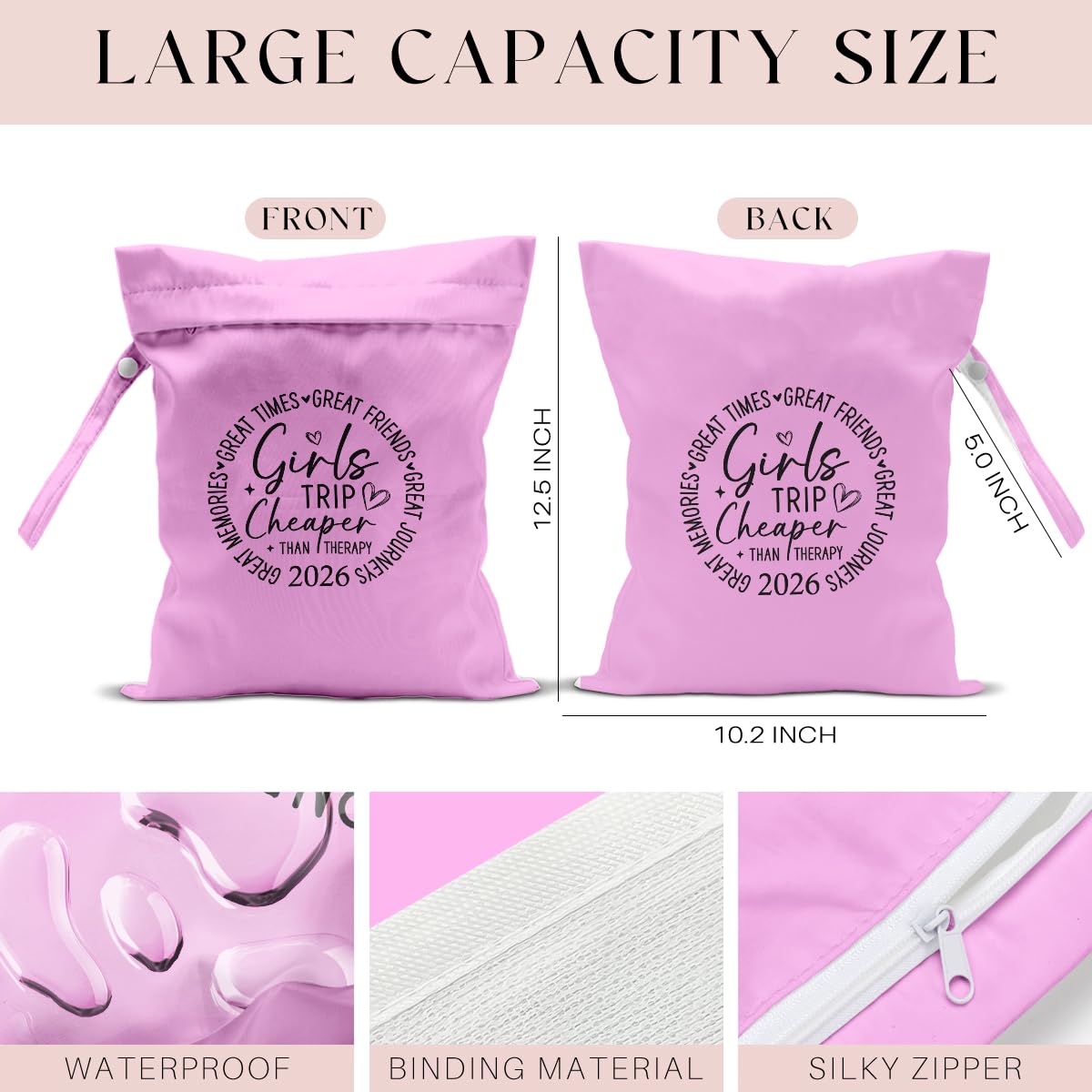 zcyxuuw pink beach wet bag ideal for travel and quick storage