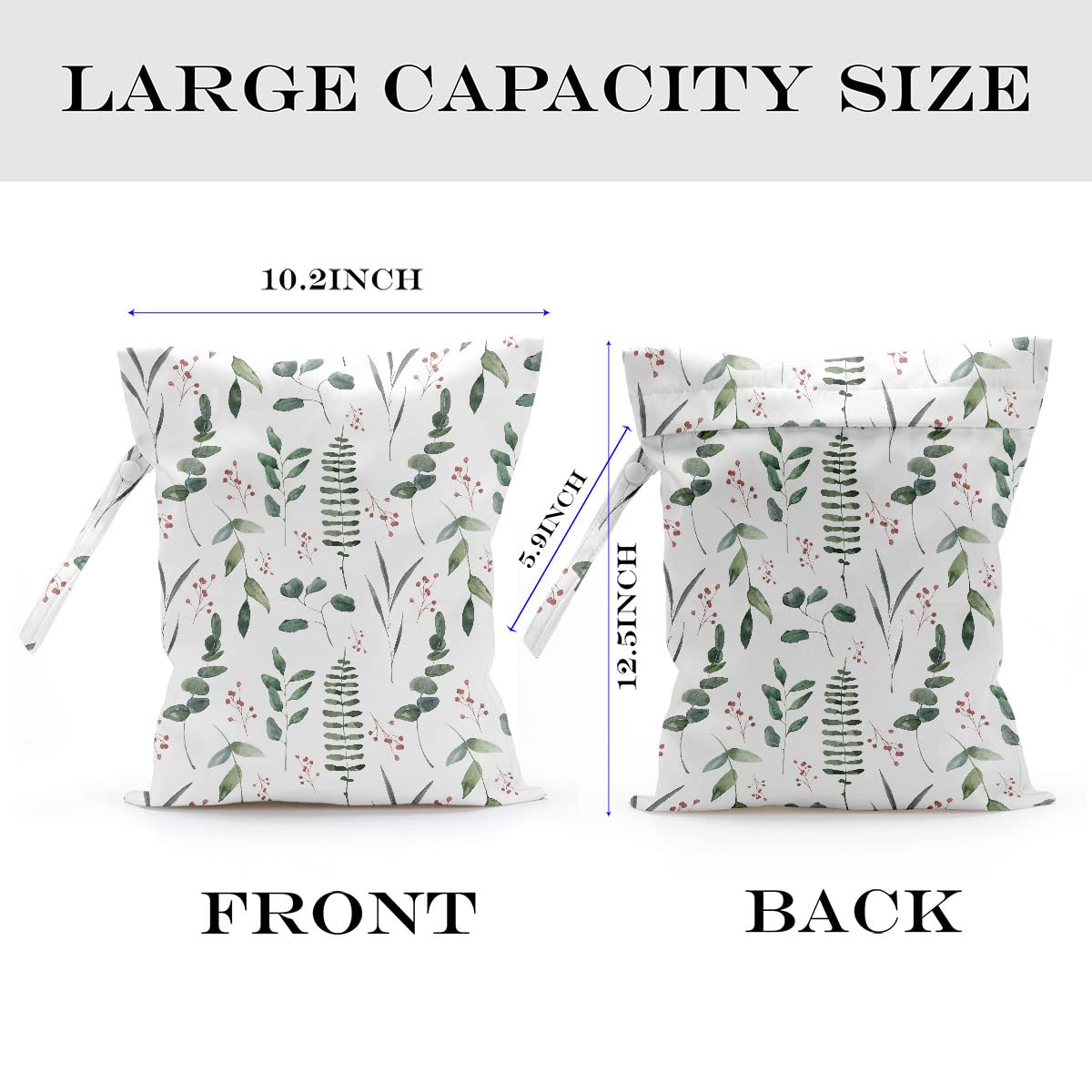 zcyxuuw leopard wet bag zipper closeup highlights durability and waterproof to protect contents.