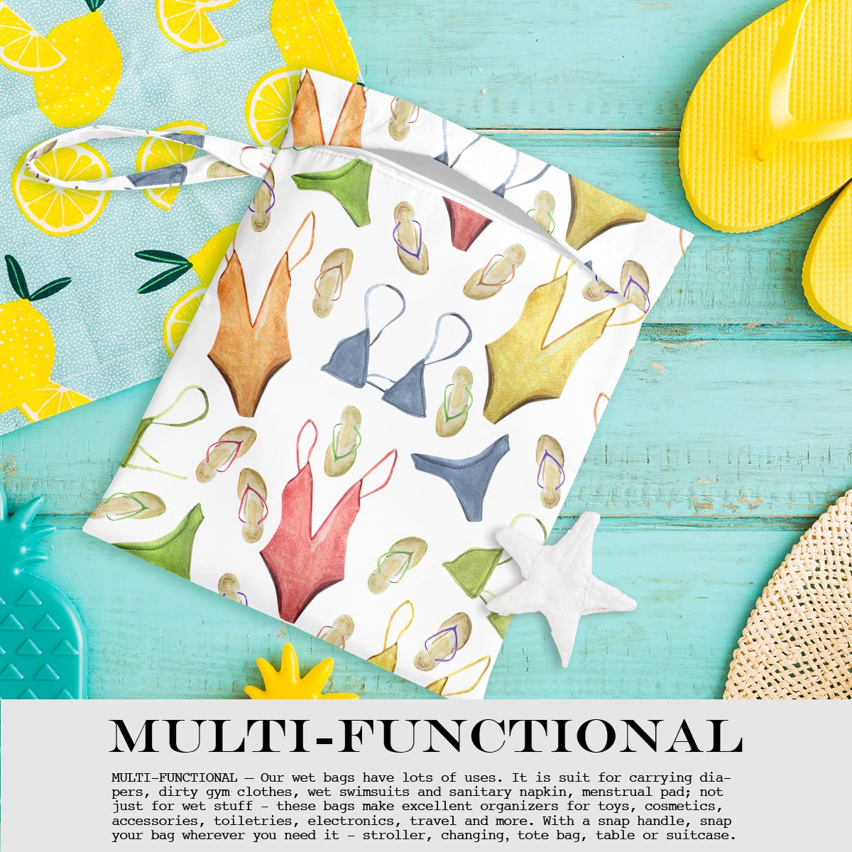 zcyxuuw Wet Bag diaper storage keeps changing essentials organized.