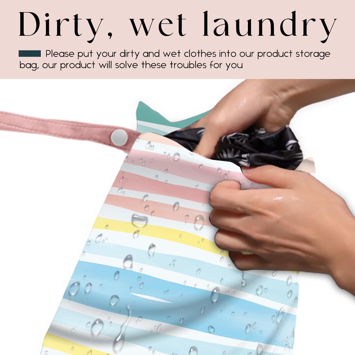 zcyxuuw wet bag handle for easy carry seen in-use
