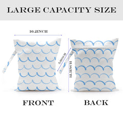 zcyxuuw wet bag with handle shown for quick attach to a bag or stroller.