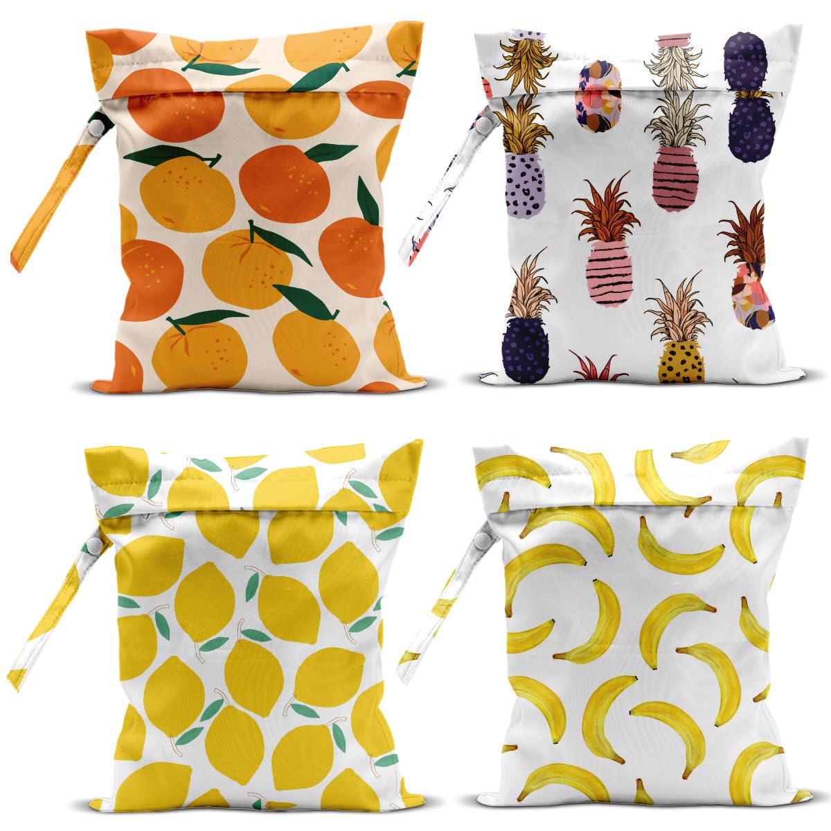 zcyxuuw wet bag lemon pattern keeps damp swimsuits organized during travel.