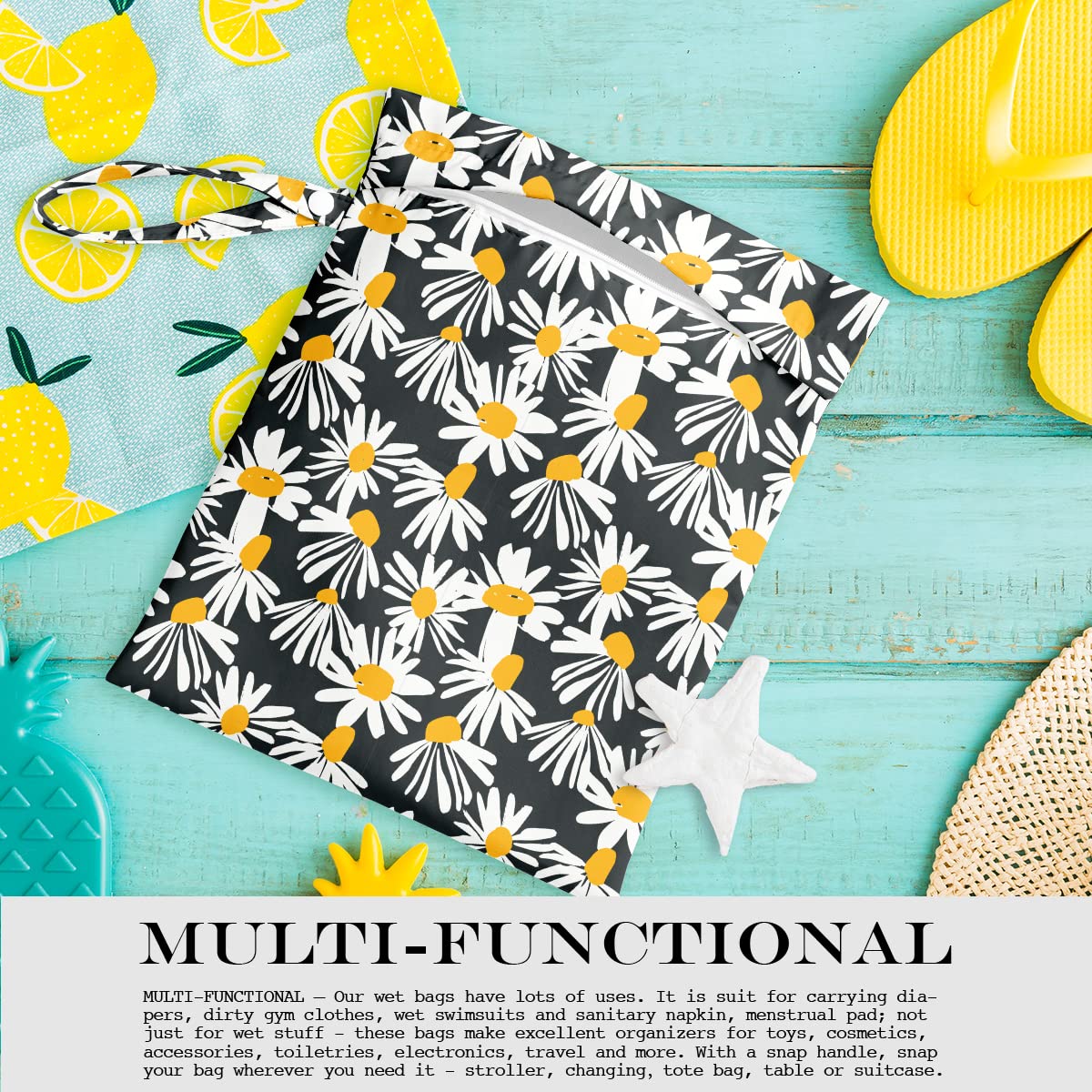 zcyxuuw Wet Bag makeup bag section organizes cosmetics during travel.