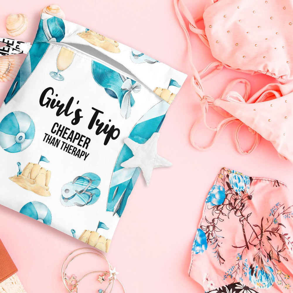 zcyxuuw wet bag doubles as makeup or toiletries pouch when packing light.