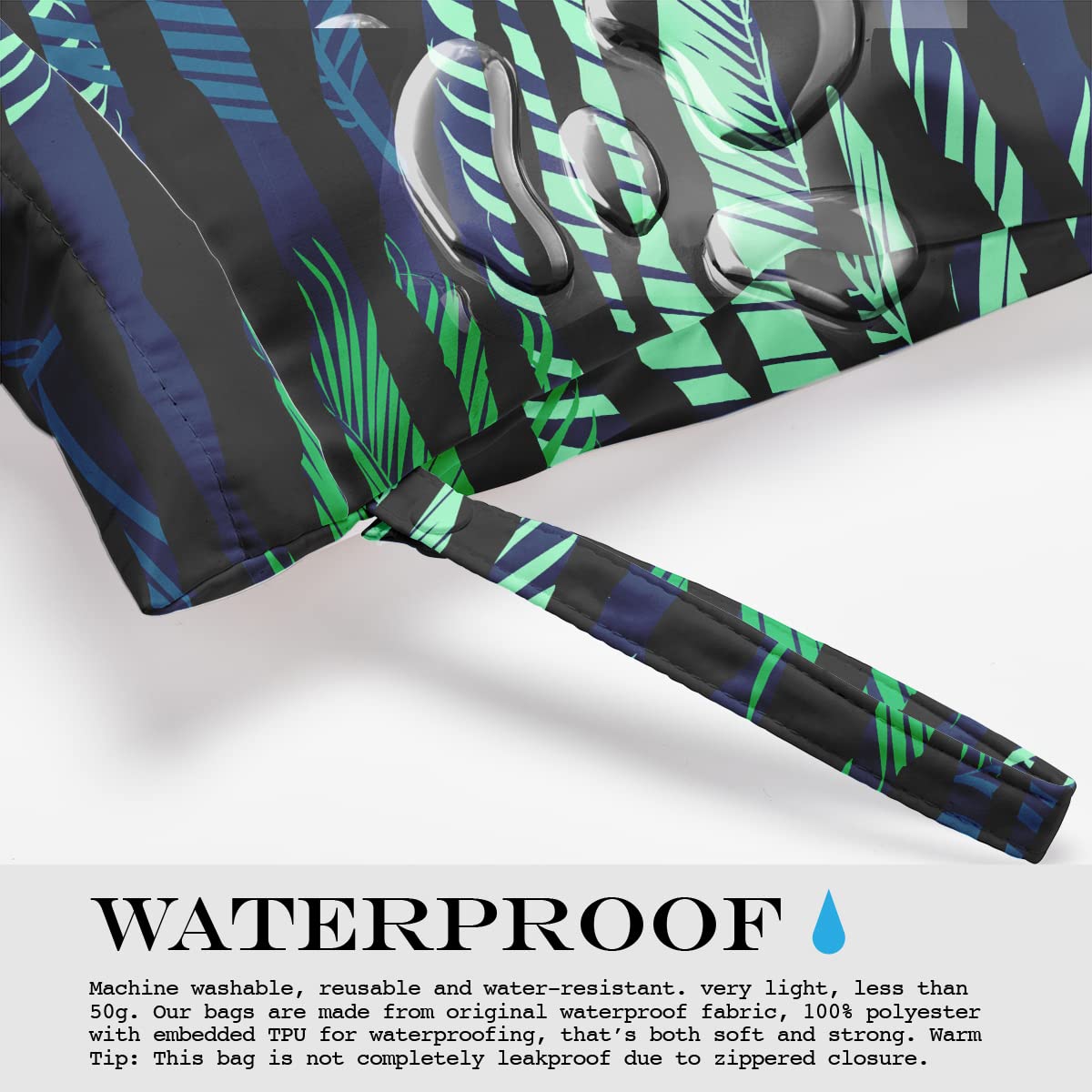 Zcyxuuw wet bag is machine washable and reusable for everyday use.