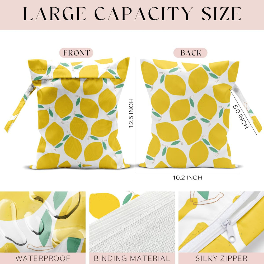 zcyxuuw wet bag pineapple pattern protects toiletries with a water-resistant design.
