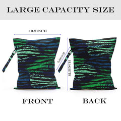 Zcyxuuw wet bag showing 26x32 cm size offers ample storage on trips.