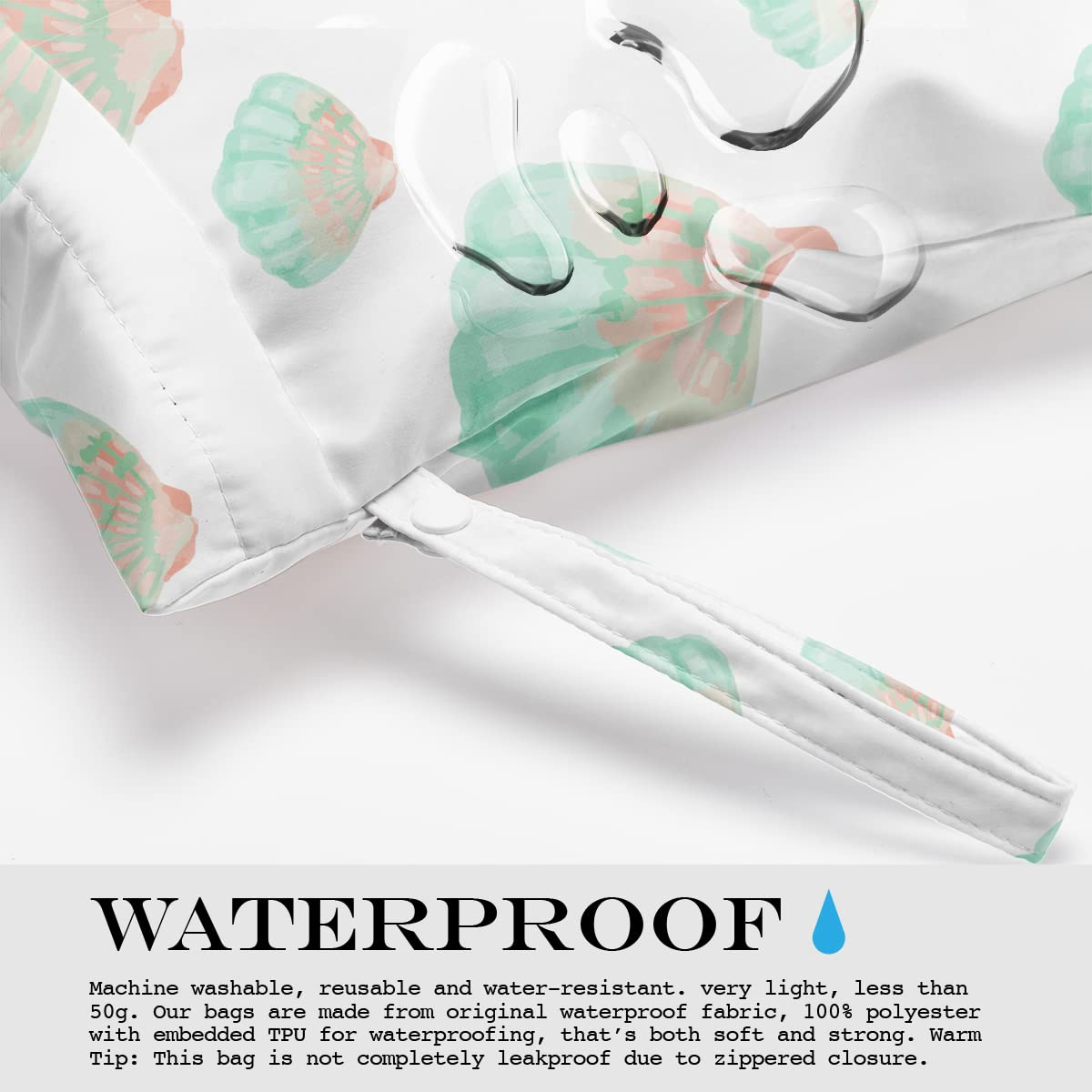 zcyxuuw beach scene illustrates a waterproof bag for sun, sand, and water activities.