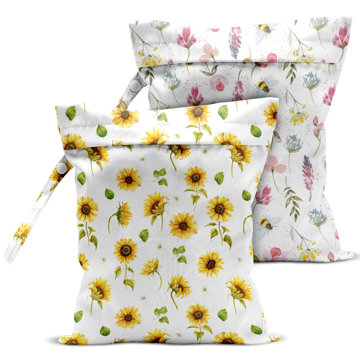 zcyxuuw wet bags two-pack folded view shows compact, space-saving storage for travel.