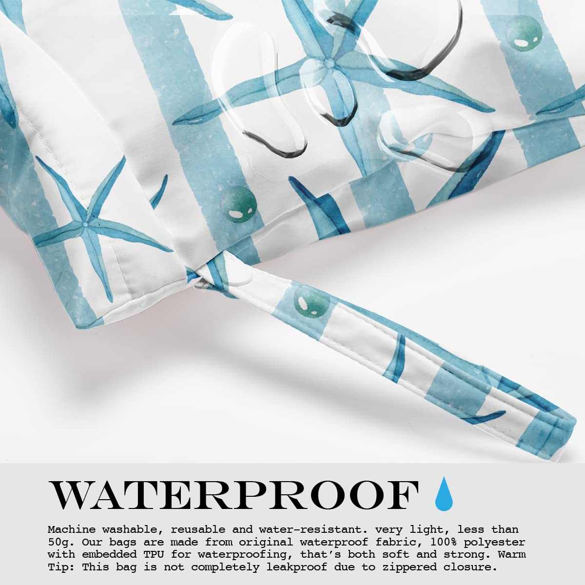 zcyxuuw wet dry bag doubles as makeup or toiletries pouch.