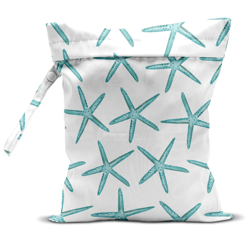 zcyxuuw wet dry bag with ocean decor for travel and beach organization.