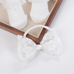 ZCYYYS baptism photoshoot headband with delicate lace detail