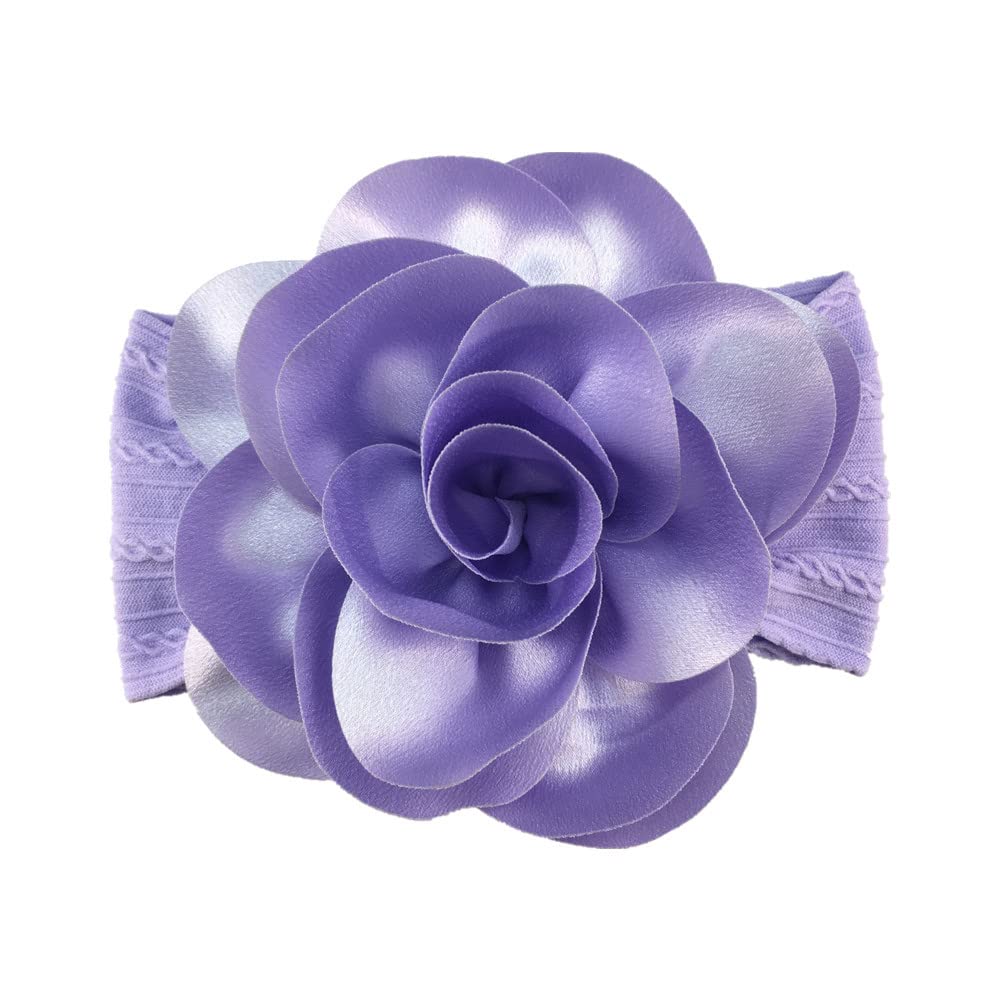 ZCYYYS elastic soft nylon headband showing gentle stretch for toddlers and infants