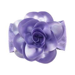 ZCYYYS elastic soft nylon headband showing gentle stretch for toddlers and infants