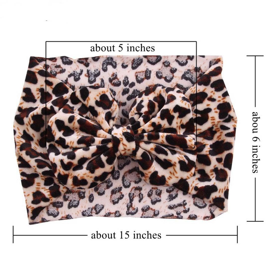 ZCYYYS Leopard Headband worn by a baby offers versatile fashion for daily outfits