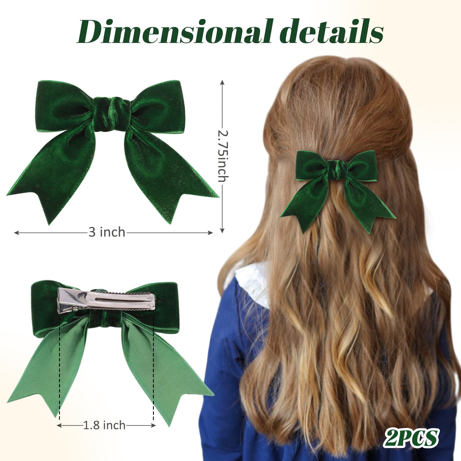 ZCYYYS Lolita-style hair bow versatile for cute everyday outfits