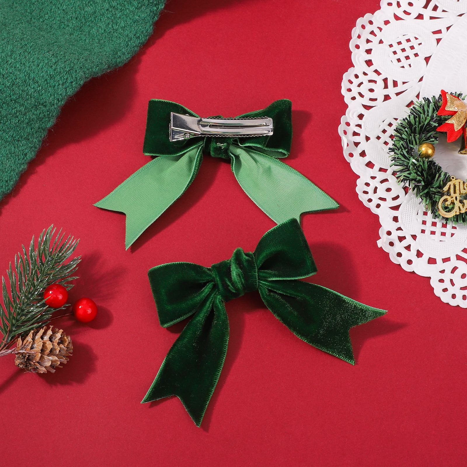 ZCYYYS satin-ribbon bow hair clip premium finish for gift-ready appeal