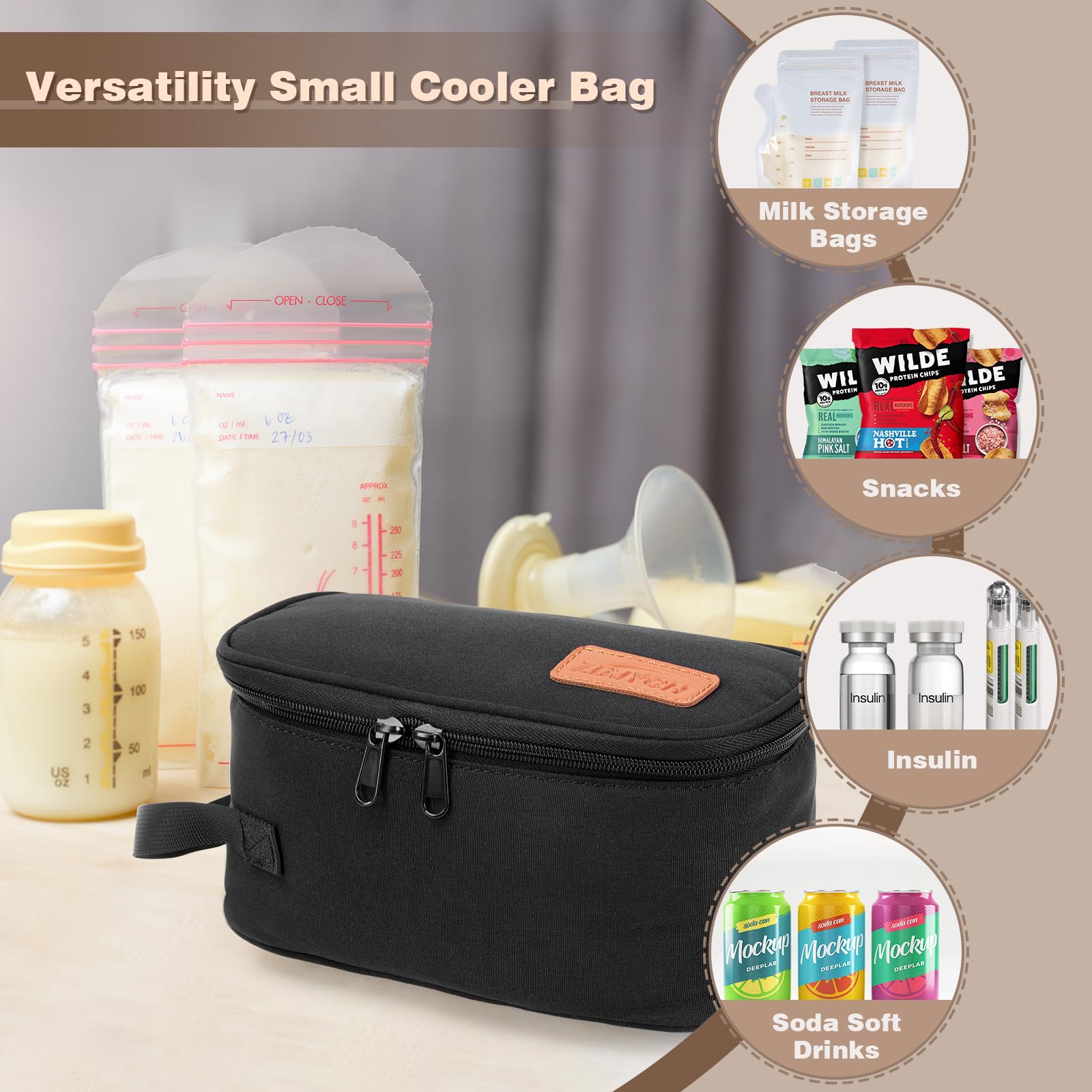 ZDJYCH interior shows 5mm PEVA lining for hygienic transport of milk.