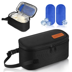 ZDJYCH breastmilk cooler bag top view shows compact travel-friendly design for nursing on the go.