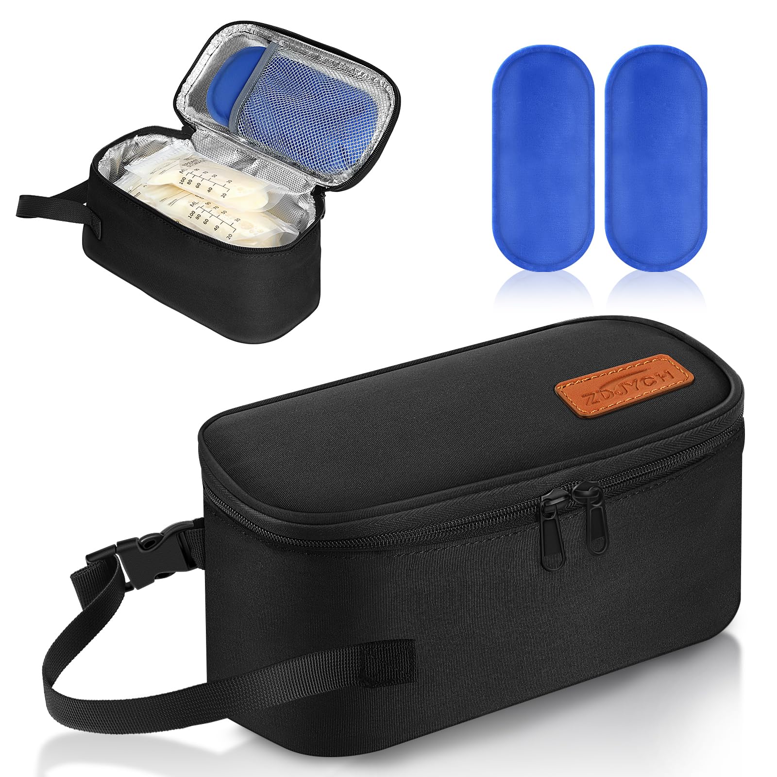 ZDJYCH travel-ready cooler bag supports busy moms on the go.
