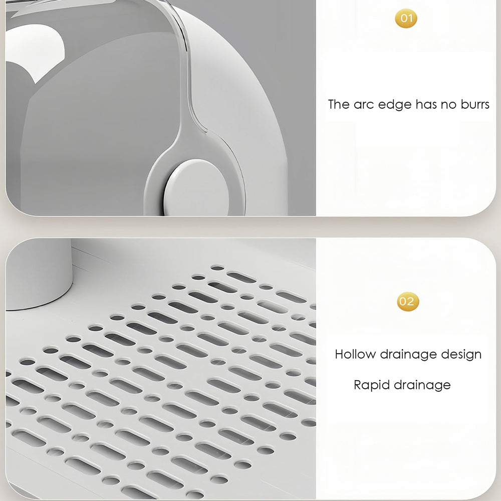Zdolmy baby bottle rack removable basket stores spoons and brushes neatly.