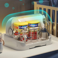 Zdolmy bottle drying rack with 6 holders keeps bottles and nipples organized.