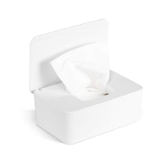 Zdolmy non-slip feet keep the wipe dispenser stable on changing tables.