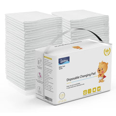 Zdolmy disposable changing pad liner soft top layer for gentle skin contact during diaper changes.