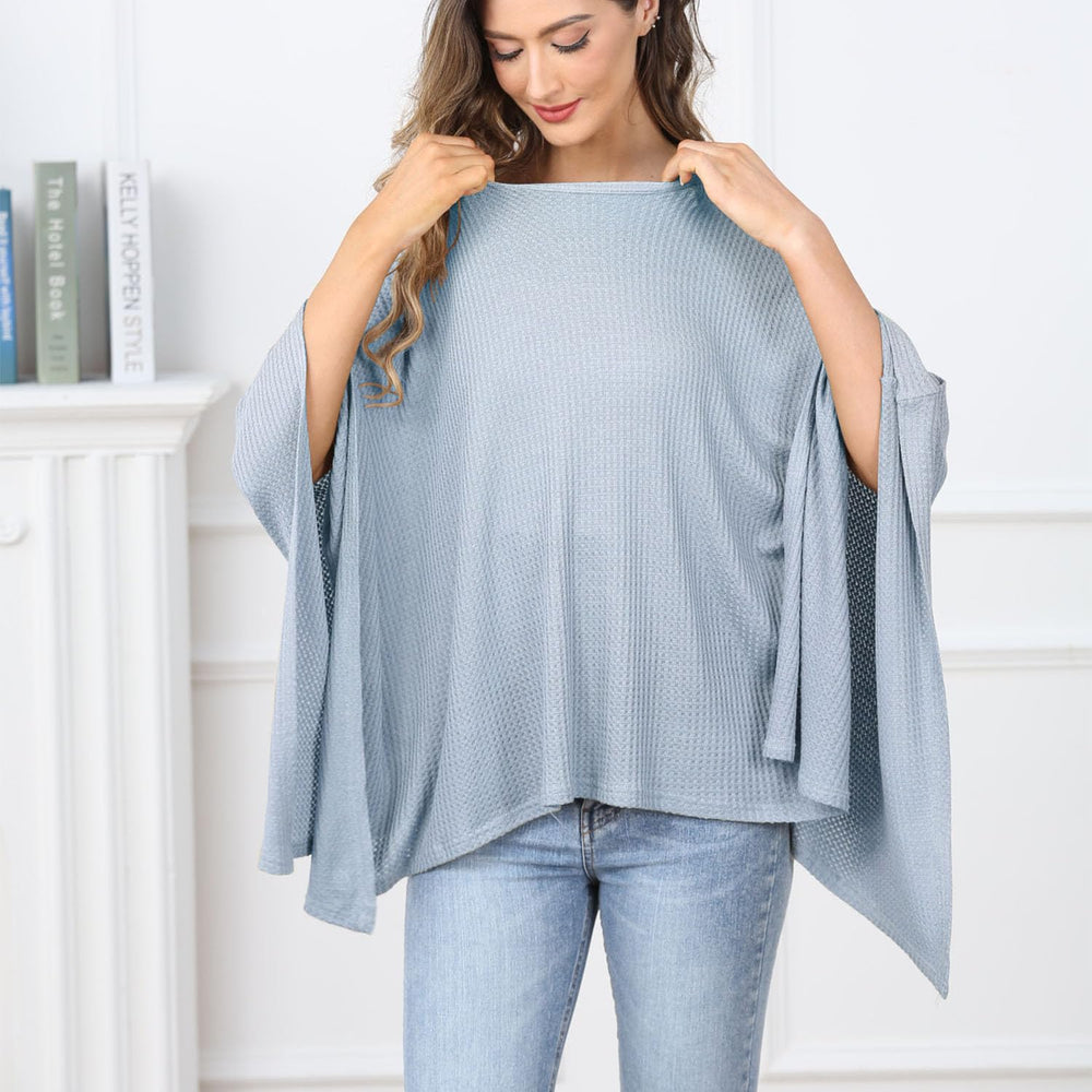 Zdolmy knit nursing cover can double as a car-seat cover.