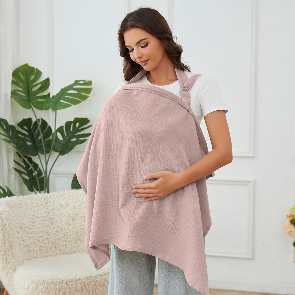 Zdolmy muslin nursing cover with wide coverage for private feeding.