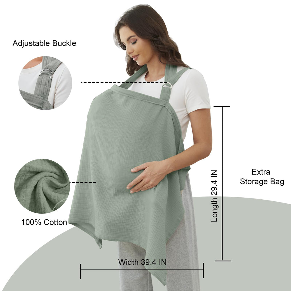 Zdolmy Muslin Nursing Cover in stylish gift box for baby registries