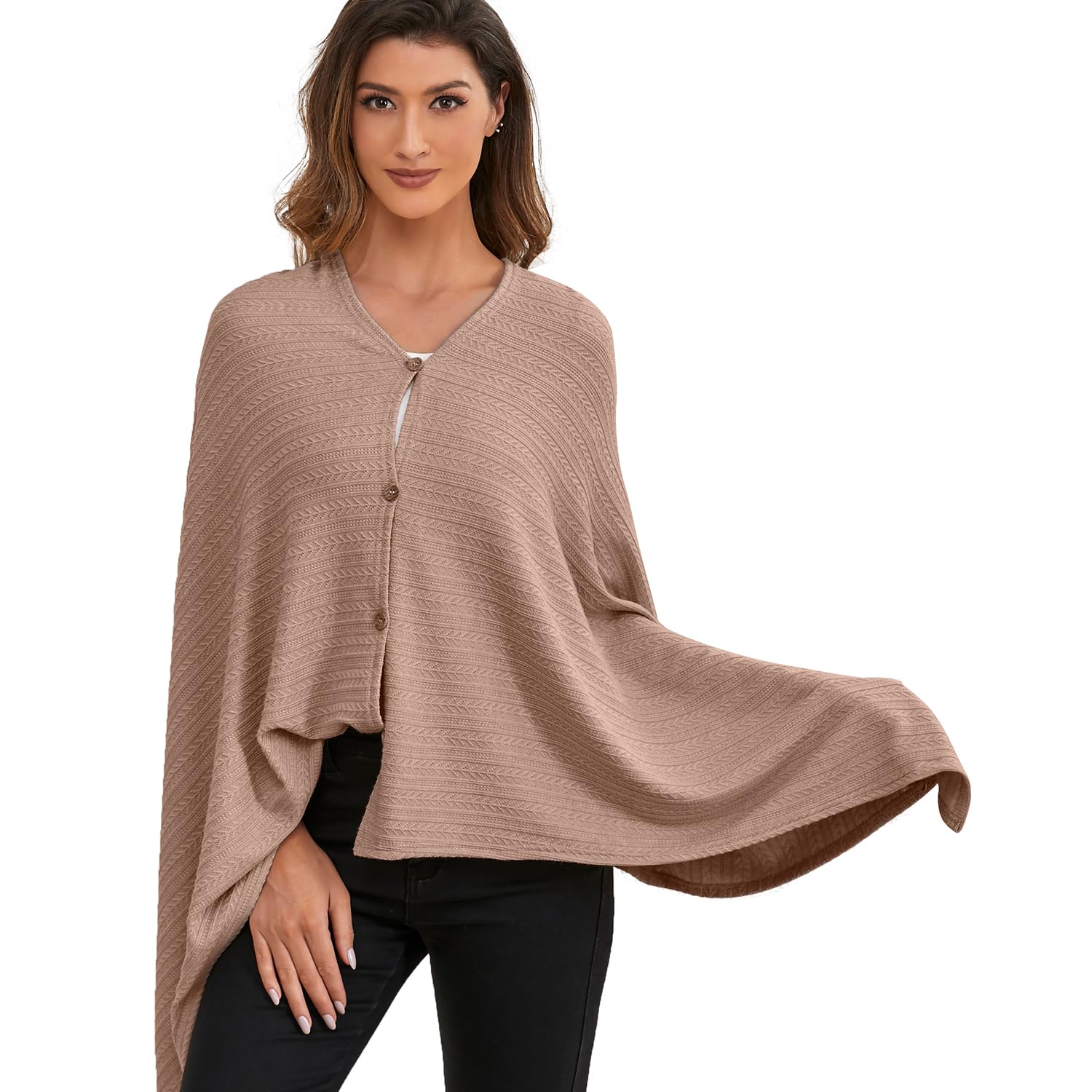 Zdolmy nursing cover chestnut car-seat cover provides privacy in public spaces.