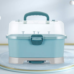 Zdolmy portable kitchen cabinet organizer on the counter saves space and tidies items.