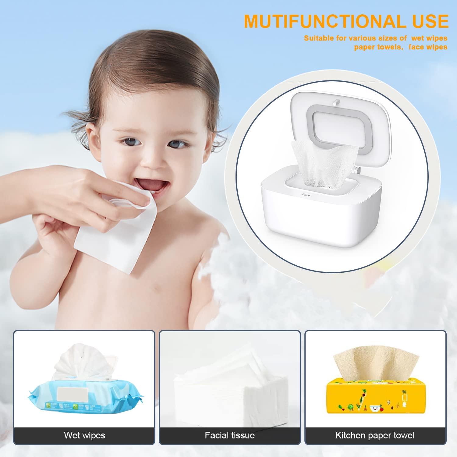 Zdolmy wipes dispenser compatible with most diaper caddies for organized diaper changes