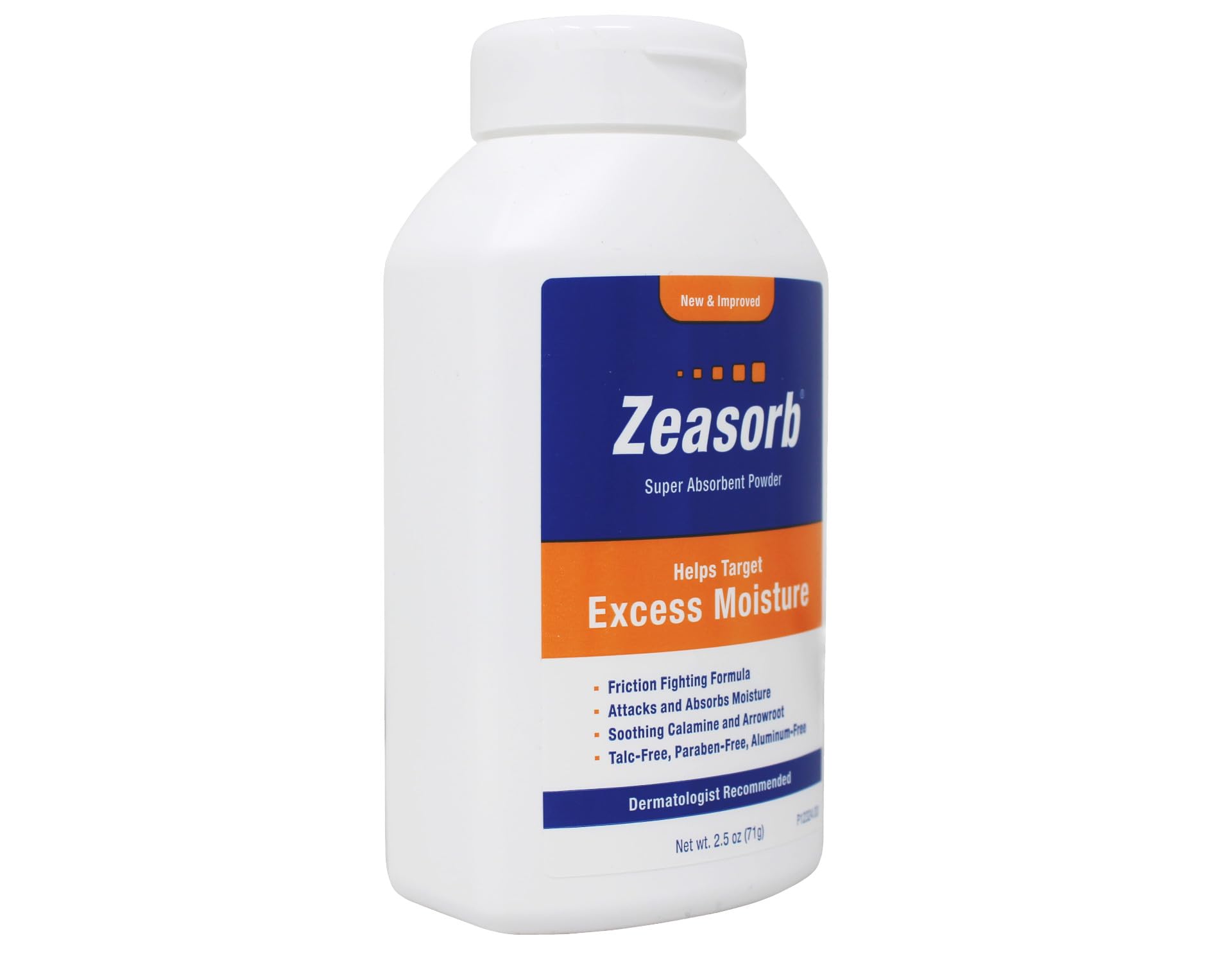 Zeasorb dispense powder application shows quick, unobtrusive use during workouts or travel.