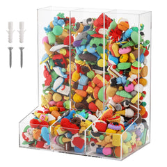 ZEAYEA acrylic wall toy dispenser blocks keeps blocks organized and visible