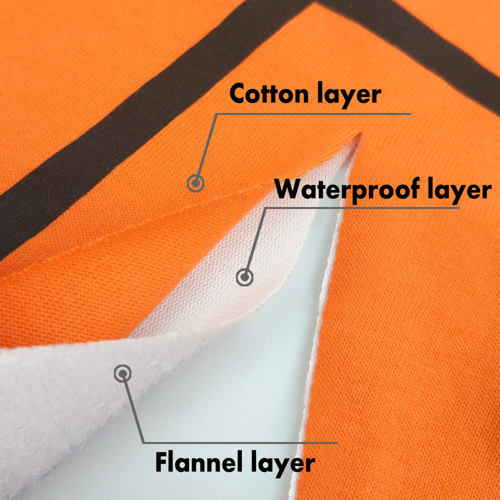 Zebrum easy-care bibs are machine washable for busy families