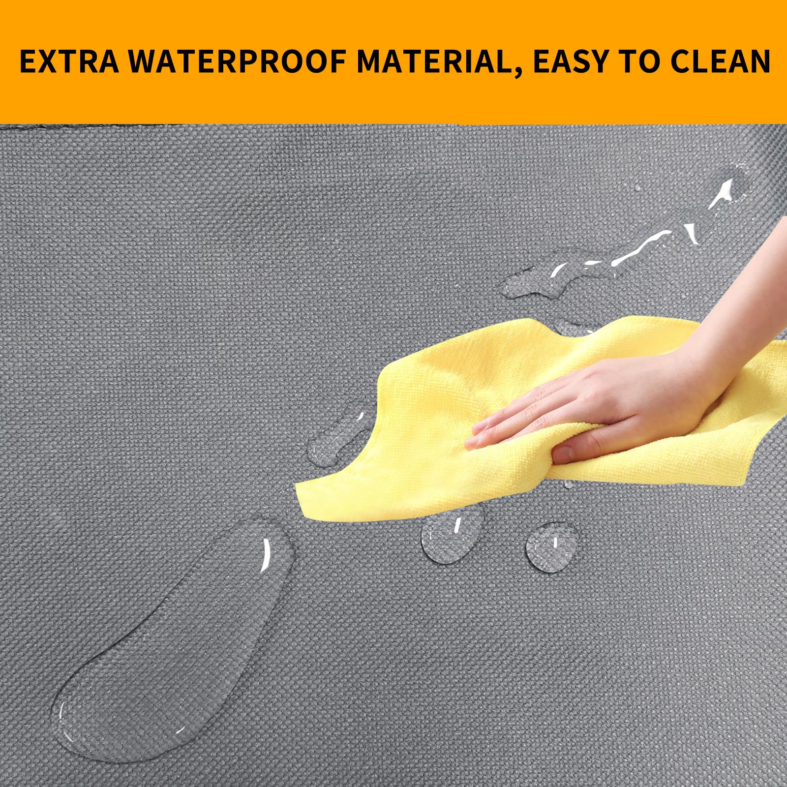 Zecirl back-seat protector coverage 18x24 inches shields most of the car seat area.