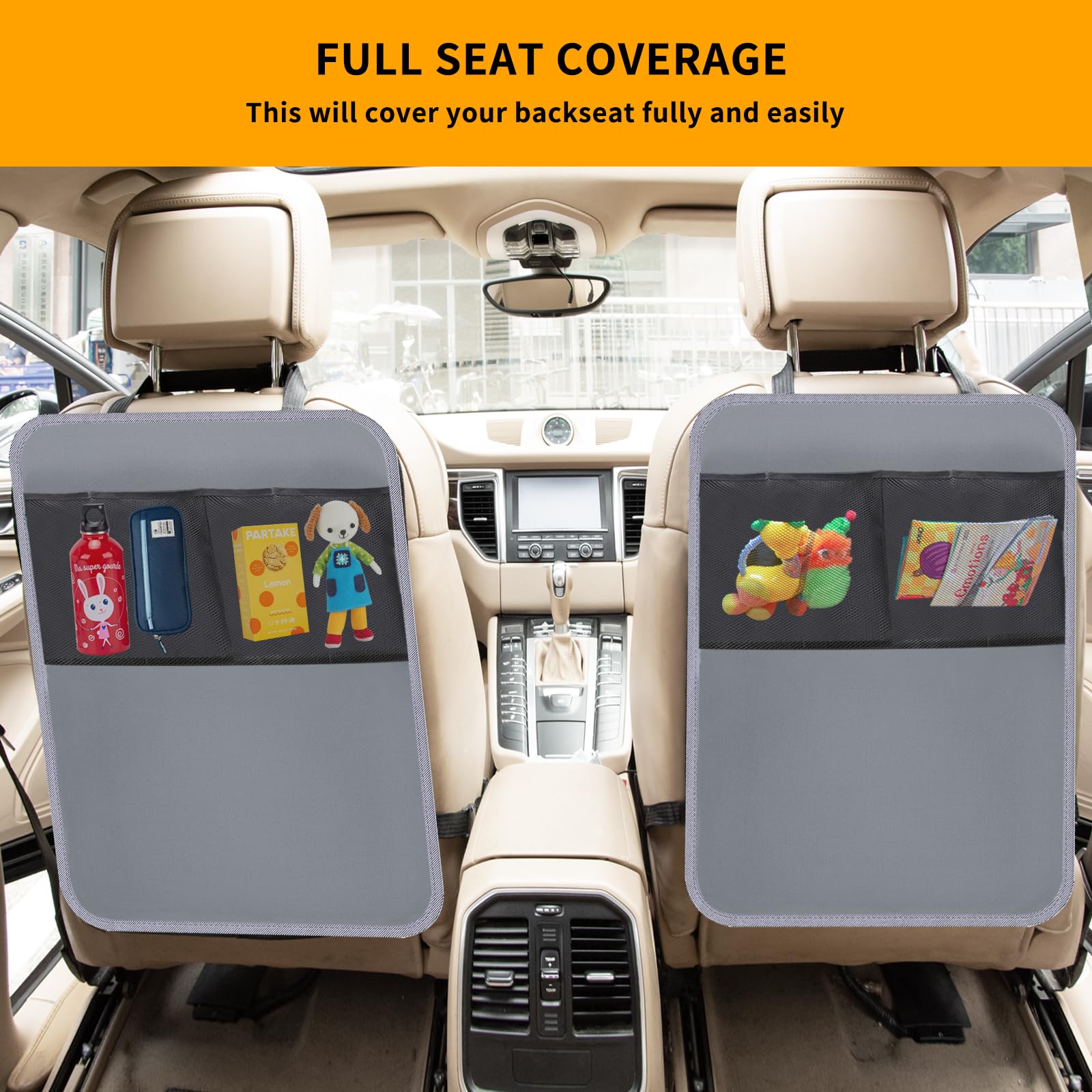 Zecirl car seat protector compatible with jeep, suv, and truck interiors.